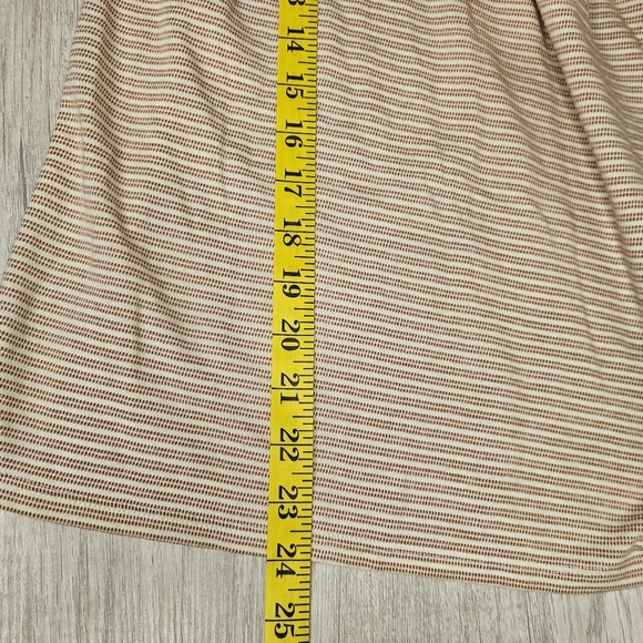 a.n.a. Women's Striped Convertible Cream Burnt Orange Flutter Sleeve Top XXL - Picture 8 of 8